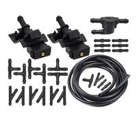 MUEOSI 2x ugelli a spruzzo for lavavetri for tergicristallo anteriore, for TOYOTA, for Corolla, Altis Camry Auris Highlander Matrix 4Runner Avensis, for Lexus, Ugello lavavetri(With Regulator Valve)