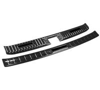 MUEOSI Auto Paraurti Posteriore Piastra di Copertura Tronco Davanzale Della Porta Guard Trim, for Toyota, for Highlander XU70, for Kluger 2020-2023 Protezione paraurti posteriore in gomma(Black 2pcs)