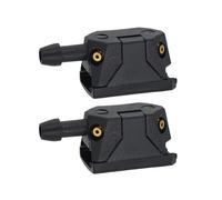 MUEOSI Auto universale a 4 vie regolata montata su ugelli for getti d'acqua spray for tergicristallo con braccio da 8/9 mm con tubo della pompa Ugello lavavetri(2pcs wiper nozzle)