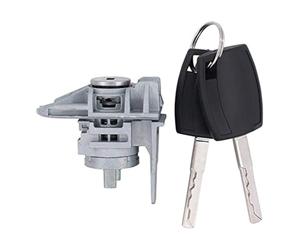 MUEOSI Cilindro serratura porta anteriore con chiavi, for Kuga Mk1 Cmax, for Focus, for Galaxy Mk2, for Mondeo, Mk4 Smax 1552849 Sostituzione dell'attuatore della serratura del ve