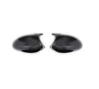 MUEOSI Copertura per specchietto laterale di ricambio per accessori serie E90 E91 E92 E93 E81 E87 E82 E88 3 1 in Fibra di Carbonio Lucido Coperchio Specchietto(Carbon Fiber-1)