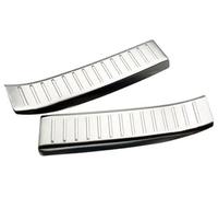 MUEOSI Davanzale della protezione del paraurti del bagagliaio dell'auto, for Mazda, CX30 CX-30 2020 2021 2022 Piastra dello Scuff Pedale in acciaio inossidabile Protezione paraurti posteriore in gomma