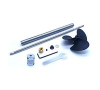 MUEOSI Elica CW a 3 pale da 80 mm con manicotto da 180 mm for albero motore da 250 mm, for barca RC Albero di trasmissione per imbarcazioni