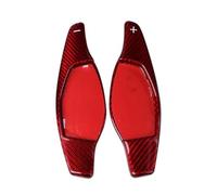 MUEOSI Estensione al volante for auto in fibra di carbonio, for R8 TT RS 2016-2018 e RS3 RS5 2017-2018 e RS4 2018 Rosso Leve del cambio al volante per auto