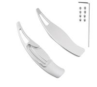 MUEOSI, for Civic, Tourer FK2 Berlina FB7 CR-V 2013 N-ONE N-WGN Volante for auto Paddle Shift Extension Adesivo cambio rapido Leve del cambio al volante per auto(BLACK Silver)