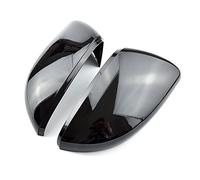 MUEOSI For Golf, 6 2008-2012, for Touran, 2011-2014, un paio di coperture per specchietto retrovisore auto in fibra di carbonio, accessori per auto Coperchio specchietto retrovisore(Bright Black)