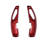 MUEOSI For Lexus, 2016 2017 2018 2019 2020 2021 RX300 LX570 GS450h F Sport Adesivo estensibile for volante in fibra di carbonio for auto Leve del cambio al volante per auto(Rot)