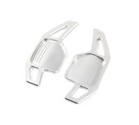 MUEOSI For Skoda, for Superb Combi, for Elegance 3T, for Fabia, for Octavia, MK2 A5 1Z Combi RS Adesivi for volante estensibile for cambio automatico Leve del cambio al volante per auto(Silver)