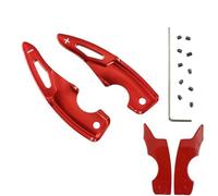 MUEOSI, for Subaru, BRZ S ZC6 ZD8 TS Limited Type-RS, for Toyota, 86 GTS GR Sport 2017+ Adesivi for estensori al volante for auto Leve del cambio al volante per auto(BLACK RED)