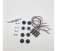 MUEOSI Ingranaggi Motore, Pale eliche, Bracci, Puntelli, Ali, Cuscinetti, for VISUO, XS818 Rc Quadcopter Drone Kit di Pezzi di Ricambio Sostituzione del Motore del Braccio(Coffee)