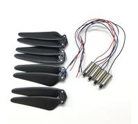 MUEOSI Ingranaggi Motore, Pale eliche, Bracci, Puntelli, Ali, Cuscinetti, for VISUO, XS818 Rc Quadcopter Drone Kit di Pezzi di Ricambio Sostituzione del Motore del Braccio(Braun)