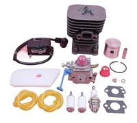 MUEOSI Kit bobina di accensione carburatore con pistone cilindro da 35 mm, for trimmer Husqvarna 128C 128CD 128LD 545008082 545081848 545046701 Pistone del cilindro della motosega
