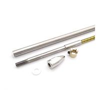 MUEOSI Kit cane guida for albero di trasmissione flessibile in metallo da 4 mm, lunghezza 390 mm, for monobarca RC, for idrovolante VEE/O Boat Albero di trasmissione per imbarcazioni(For LH Propeller)