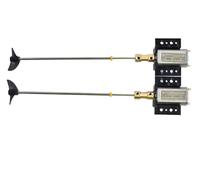 MUEOSI Kit motore 180 Motori Albero di trasmissione da 15 cm CW CCW D30 Elica Giunti da 2 a 2 mm, for RC Jet Boat 3V-9V Albero di trasmissione per imbarcazioni