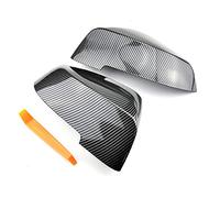 MUEOSI Rearview Mirror Cover Side Wing Protect Frame Covers Carbon Fiber Style Shell, for BMW, Serie 5 F10 F11 2011-2015 Tappo per coperchio specchio(Carbon fiber pattern)