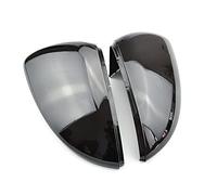 MUEOSI Rearview Mirror Covers Caps, for VW, for Golf, MK7 7.5 GTI 7 7R Carbon Look Bright Black Signal Light Protection Mirror Case Cover Coperchio Specchietto Retrovisore(Bright Black)