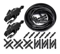 MUEOSI Tubo flessibile for ugello lavavetri for tergicristallo anteriore, for Hyundai, i30, for Elantra, Touring 2007 2008 2009 2010 2011 2012, for Kia, Cadenza K7 Ugello lavavetri(With Regulator)