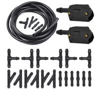 MUEOSI Ugelli for getti d'acqua for tergicristalli a 4 vie for auto, for VOLVO, camion FL FE FM FH FH16 FMX VHD VNL VNM VNR VNX VM Ugello lavavetri(2Pcs With Regulator)