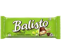 Muesli - Barrette di Cioccolato Muesli - Gusto Nocciola e Uva - Multipack da 8 Tavolette da 18,5g cad. - Compatibile con BALISTO