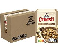 Muesli con biscotti e crema | Quaker | Biscotti e crema di Cruesli | Peso totale 450 grammi