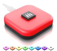 mütesync - Pulsante di disattivazione USB per zoom, squadre e meeting, compatibile con Mac e PC, fisico, illuminato, pulsante Mute Me si collega tramite cavo USB incluso.