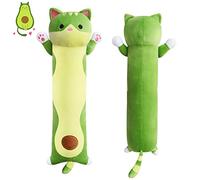MUFEIRUO Cuscino a forma di gatto, lungo 110 cm, per gatti Kawaii, per bambini, adulti