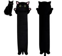 MUFEIRUO Cuscino lungo per il corpo in peluche a forma di gatto, 60 cm