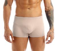 Mufeng Boxer Uomo Elasticizzato Intimo Underwear Mutandine Uomo Boxer Ragazzo Slip Box Biancheria Intima da Notte Pantaloncini Underpants Nudo L