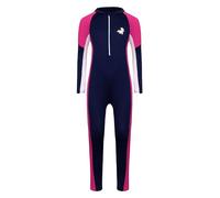 Mufeng Muta da Sub Intero per Bambina Ragazza Costume da Bagno Un Pezzo per Snorkeling Nuoto Subacqueo Surf Tuta da Mare Piscina Spiaggia Swimsuit Blu 3-4 Anni