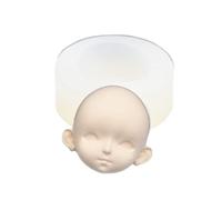 Muffa del silicone del volto della bambola del fumetto della muffa dell'argilla della testa della bambola muffa