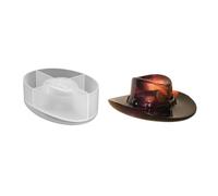 Muffa del vassoio dei monili del cappello occidentale del silicone del commestibile per i progetti e la casa Decors del tavolo Casting riutilizzabile del cappello di cowboy muffa del silicone