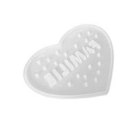 Muffa in silicone di notte, Love Heart Shape Mold, resina Mold, Custom Resin Heart Mold, Mold Heart Shaped, Large Heart Mold for Crafts, 4.92x4.13x0.83 Inches
