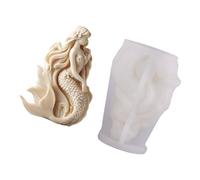 Muffa magica del silicone della fanciulla del mare per il commestibile facile Demold per la muffa della fanciulla del mare della fabbricazione del cioccolato del sapone