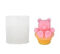 Muffa molle e della tazza del muffin dell'orso del silicone per il progetto di arte che fa le muffe uniche o