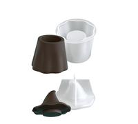 Muffa pratica del barattolo della candela del silicone con il contenitore di monili della resina di forma di spettro adatto e fare