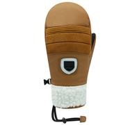 Muffe Racer Mens PREMIUM LEATHER SKI Mittens (Nero Marrone) 10