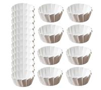 Muffin Liners | 50 Pieces Oilproof Basque Baking Supplies | Kitchen Muffin Paper | For Home Bakers Birthday Holiday Family Gatherings School Events Picnics Coffee Time Dessert Table