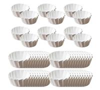 Muffin Liners For Baking - 50 Pieces Oilproof Baking Supplies | Kitchen Muffin Paper | Paper Material 4/6/8 Inch Sizes - For Home Bakers Party Planners Holiday School Events Afternoon Tea Picnics Coff