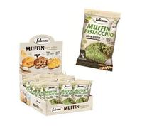 Muffin Pistacchio con granella di pistacchio super soffici box expo da 18 conf.