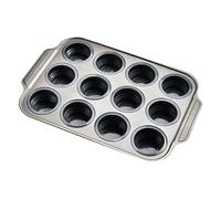 Muffin Tray - 12 Cup Nonstick Cupcake Muffin Tray, Easy Release Baking Mold | Dishwasher Safe Baking Pan for Cupcakes Muffins Egg Tarts Kitchen Cooking Oven Microwave Freezer