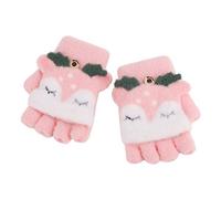 Muffole magiche per neonati, invernali, spesse, lavorate a maglia, con fodera in pile isolante, per neve, freddo, con cordino anti-smarrimento, per bambine e ragazze, et¨¤ 1-4 anni, regalo di Natale r