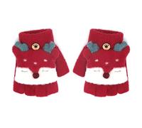 Muffole magiche per neonati, invernali, spesse, lavorate a maglia, con fodera in pile isolante, per neve, freddo, con cordino anti-smarrimento, per bambine e ragazze, et¨¤ 1-4 anni, regalo di Natale r