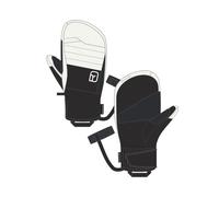 ORTOVOX FULL LEATHER MITTEN W, 56345, Black Raven, M