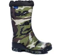Muflon - Stivali in gomma per bambini, da pioggia o neve, (Mimetico), 36 EU