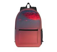 MUFLVDX Red Sky At Night Starry Print Elegante zaino da viaggio multiscomparto, zaino da lavoro, nero, taglia unica, Nero, One Size