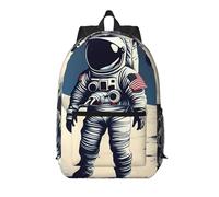 MUFLVDX Zaino da viaggio elegante con stampa astronaut On The Moon ,Borsa per laptop multi-compartimento,Zaino da lavoro, nero, taglia unica, Nero, One Size
