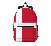 MUFLVDX Zaino da viaggio elegante con stampa bandiera danese,Borsa per laptop multi-compartimento,Zaino aziendale, nero, taglia unica, Nero, One Size