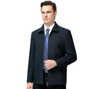 MUFURONG Giacca Uomo Autunno/Inverno in Lana Mezzo Età, Nero , L