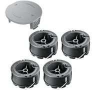 MUFUSHAN 4 bobine di filo per Bosch UniversalGrassCut 18 18-26 18-260 F016800570 con copertura (lunghezza: 6 m, spessore: 1,6 mm)