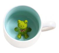 Mug Ã cafÃ© en cÃ©ramique grenouille 3D mignonne